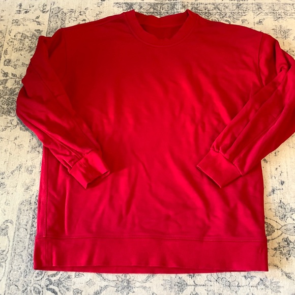 lululemon athletica Tops - Lululemon Women’s Perfectly Oversized Crew Sweatshirt - Dark Red - Size 6
